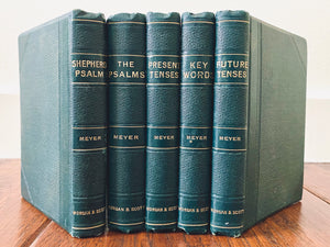 1897 F. B. MEYER. Five Attrative Matching Volumes: Psalms, Higher LIfe, Ephesians, &c.