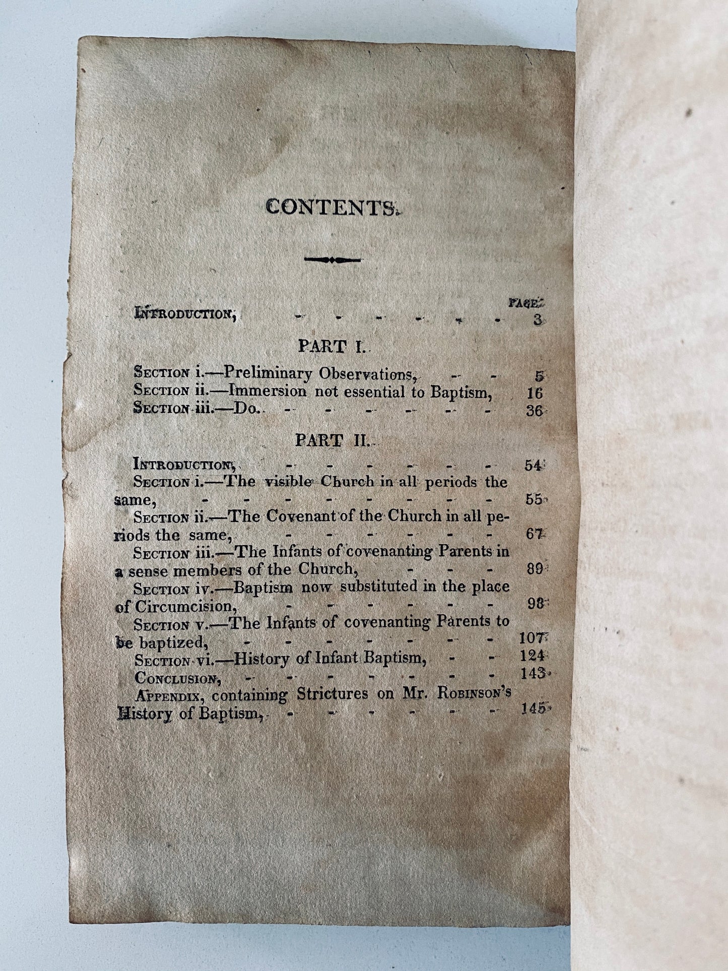 1819 ADONIRAM JUDSON. Treatise on Baptism in Reply to Adoniram Judson. Fascinating Binding