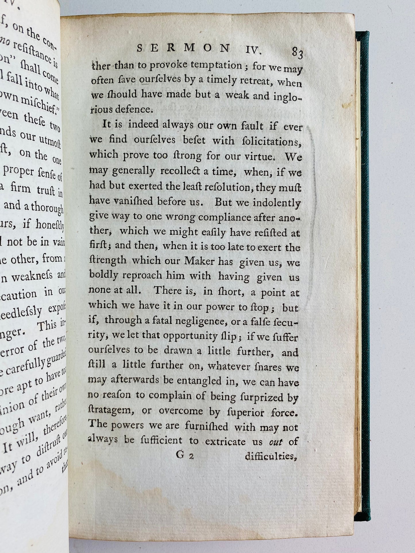 1783 BEILBY PORTEUS. Sermons by Important Abolitionist on Power of the Gospel, Doctrine of Hell, etc.