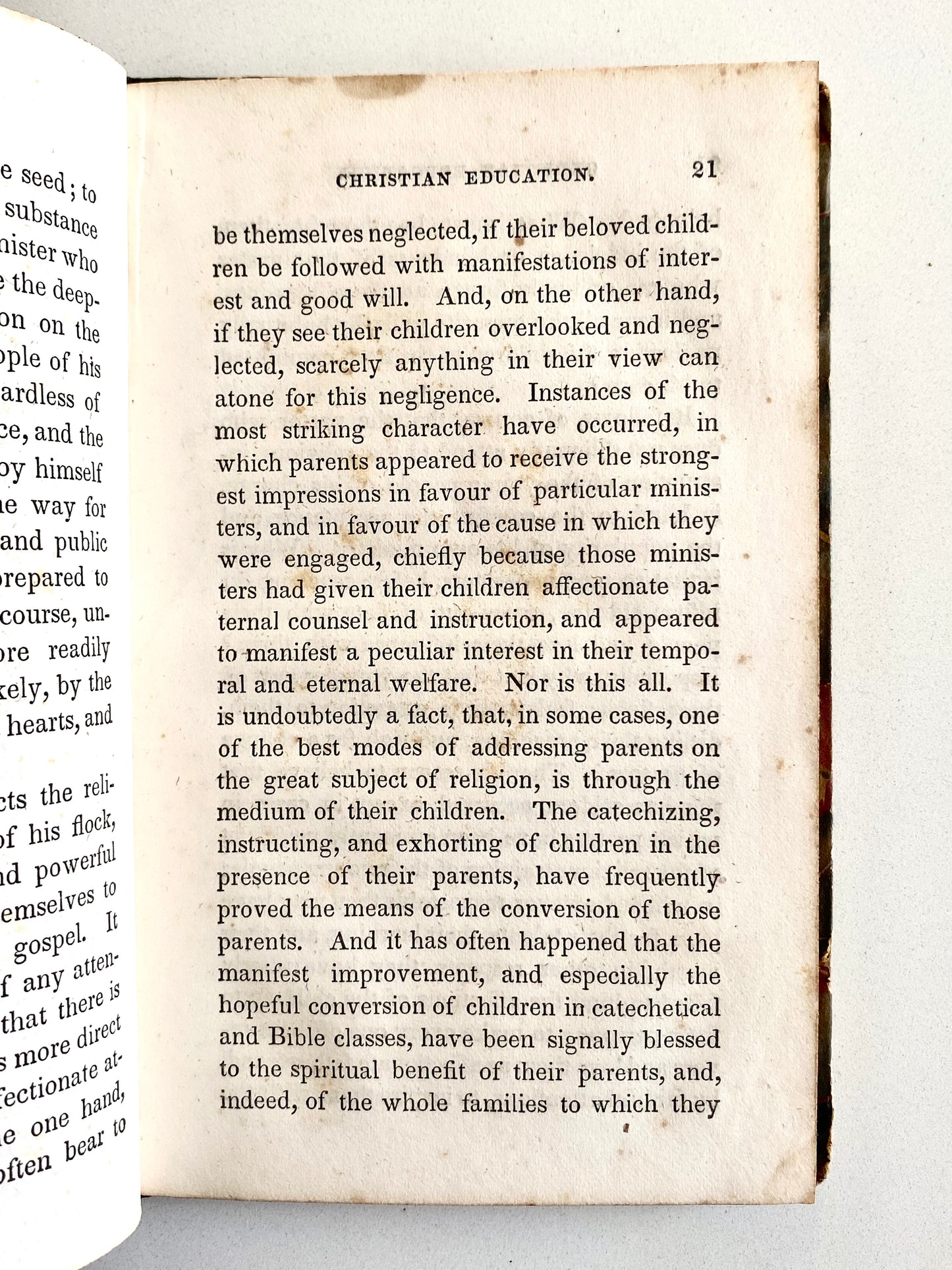 1840 SAMUEL MILLER. Presbyterian on the Christian Education of Children and Youth.