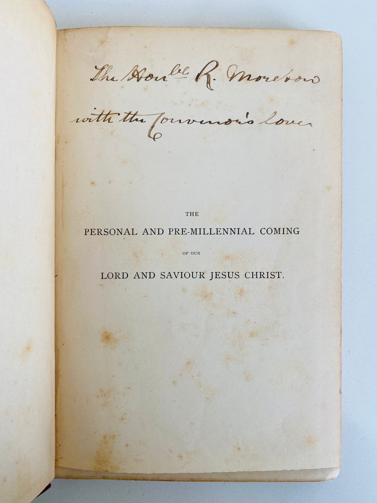 1888 H. GRATTAN GUINNESS &c. Premillennial Eschatology Convention in Edinburgh, 1888. Rare!