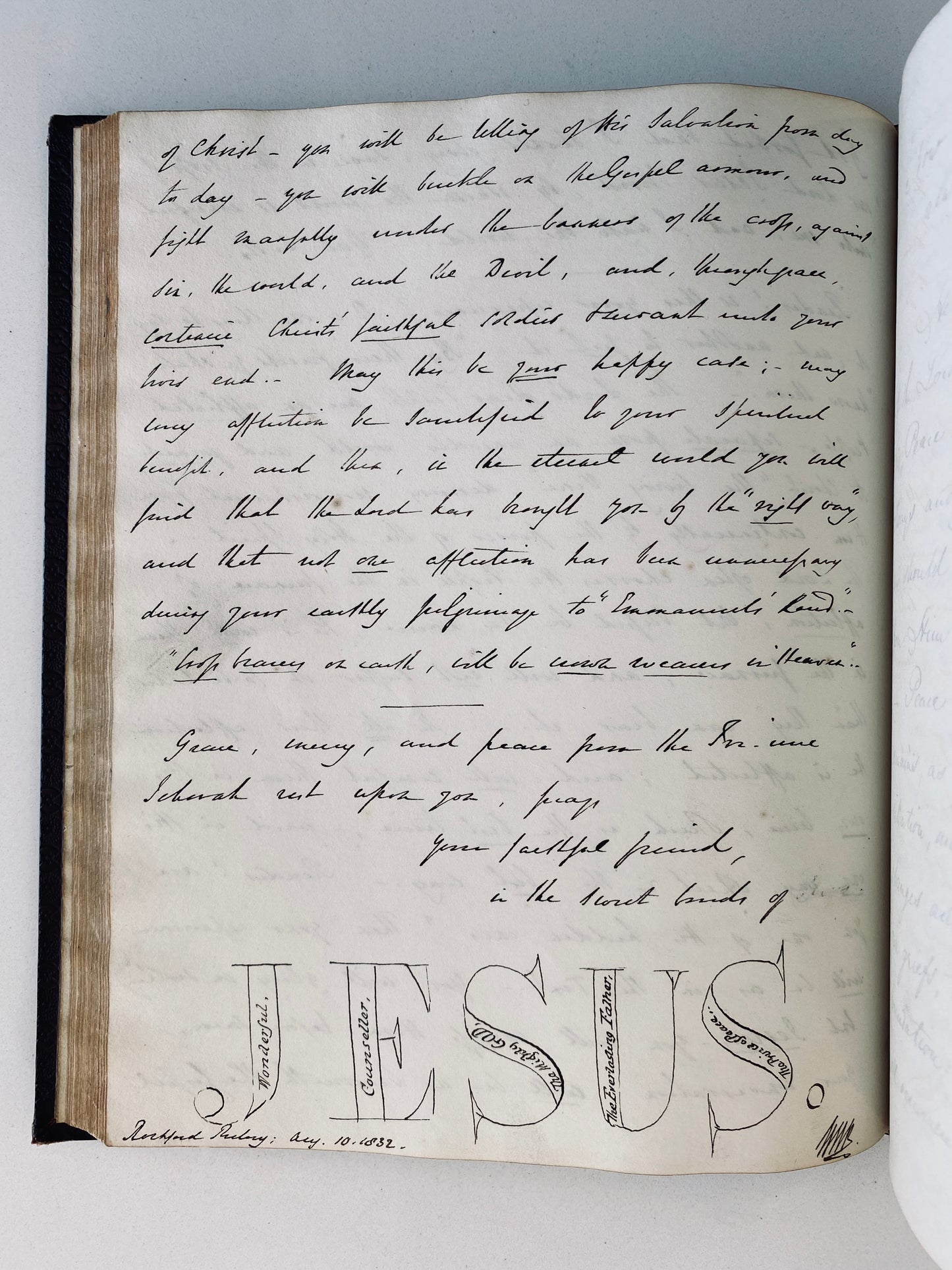 1824 AUTOGRAPH ALBUM. Missionaries, Divines, Hymn-Writers, &c. Unusually Good Content.