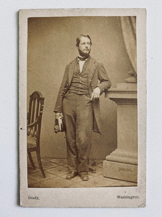 1861 ADONIRAM B. JUDSON. Matthew Brady CDV of Adoniram Judson's Son in Civil War!