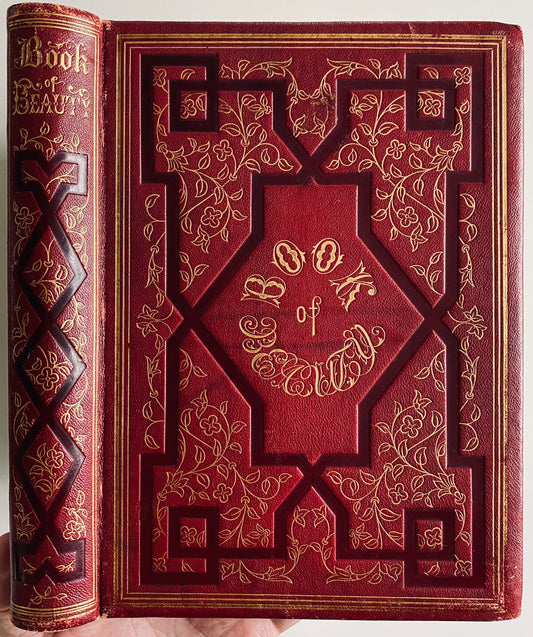 1855 THE BOOK OF BEAUTY. One of the Finest Female Gift Presentation Books of the 19th Century!