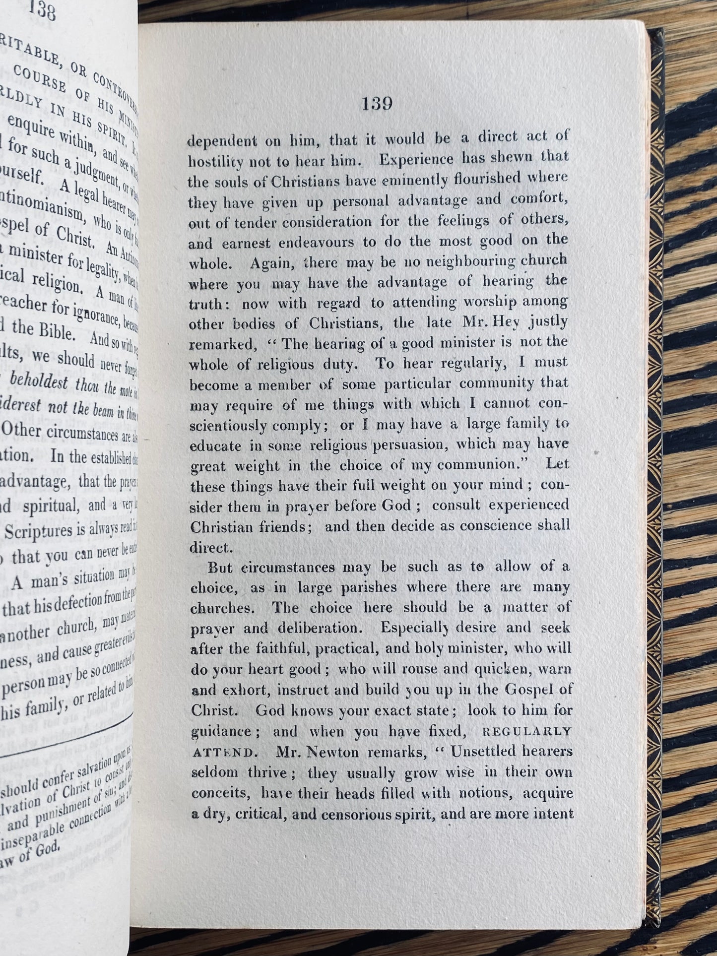 1828 EDWARD BICKERSTETH - On Rightly Hearing the Preaching of the Word of God. Superb & Fine Binding.