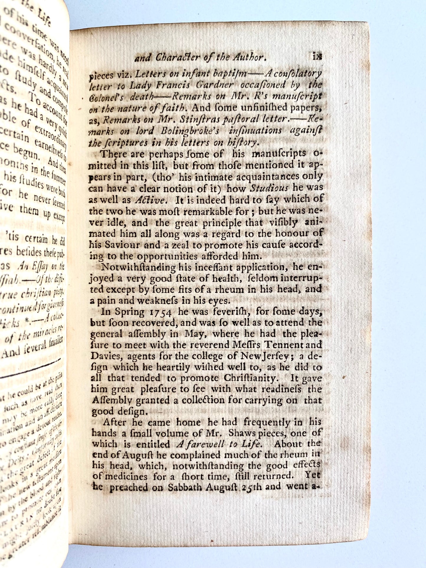 1755 JOHN M'LAURIN. Life and Sermons of George Whitefield's Scottish Co-Revivalist. First Edition!