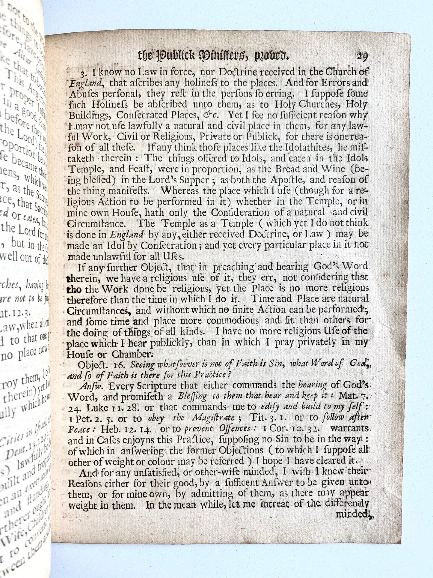 1683 JOHN ROBINSON. Rare Father of the Pilgrims on the Importance of Religious Toleration and Liberality!