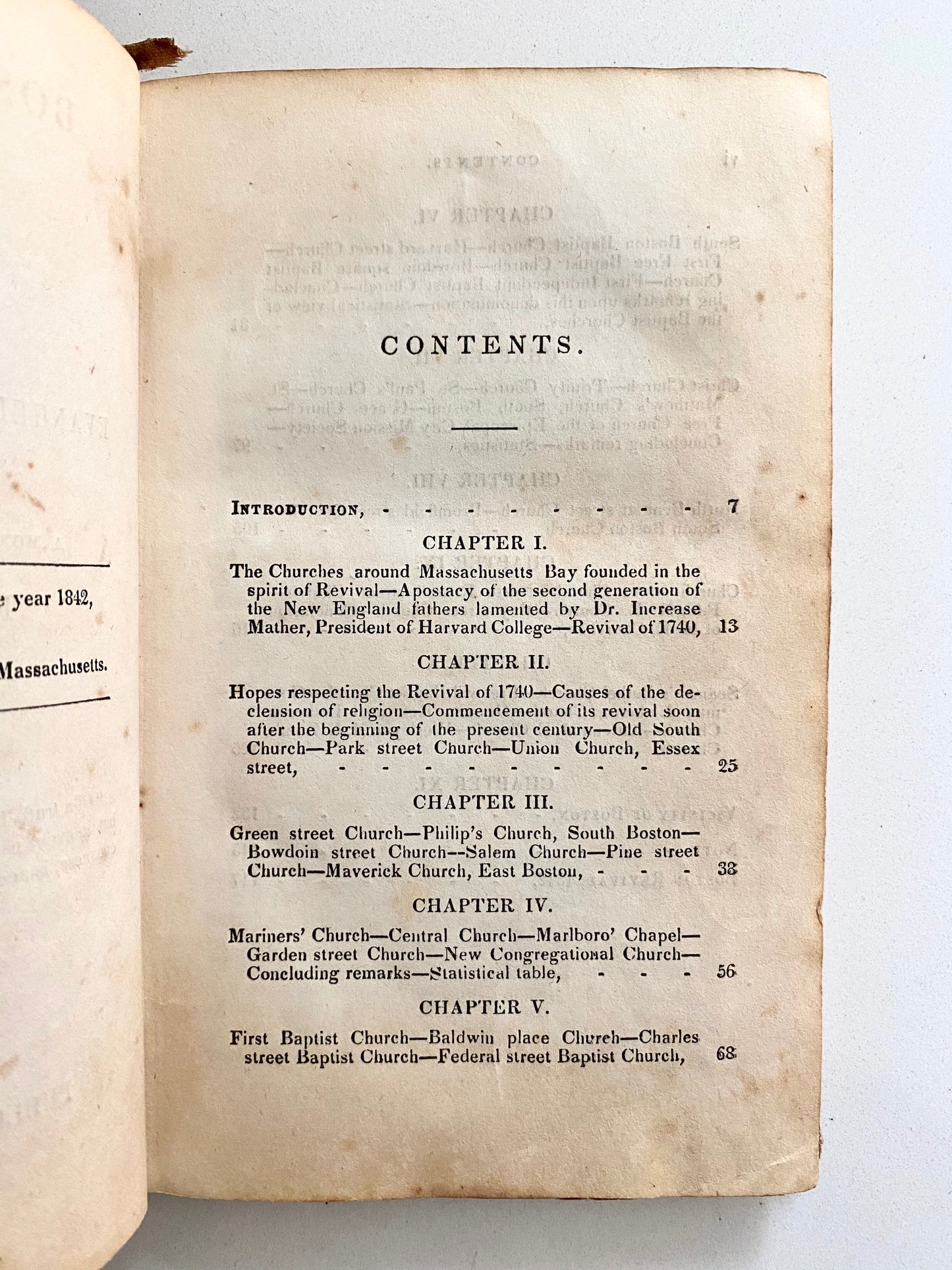 Copy of 1843 MARTIN MOORE. Boston Revival of 1842 with a History of Revival in that City. Rare!