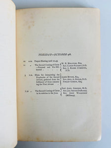 1888 H. GRATTAN GUINNESS &c. Premillennial Eschatology Convention in Edinburgh, 1888. Rare!