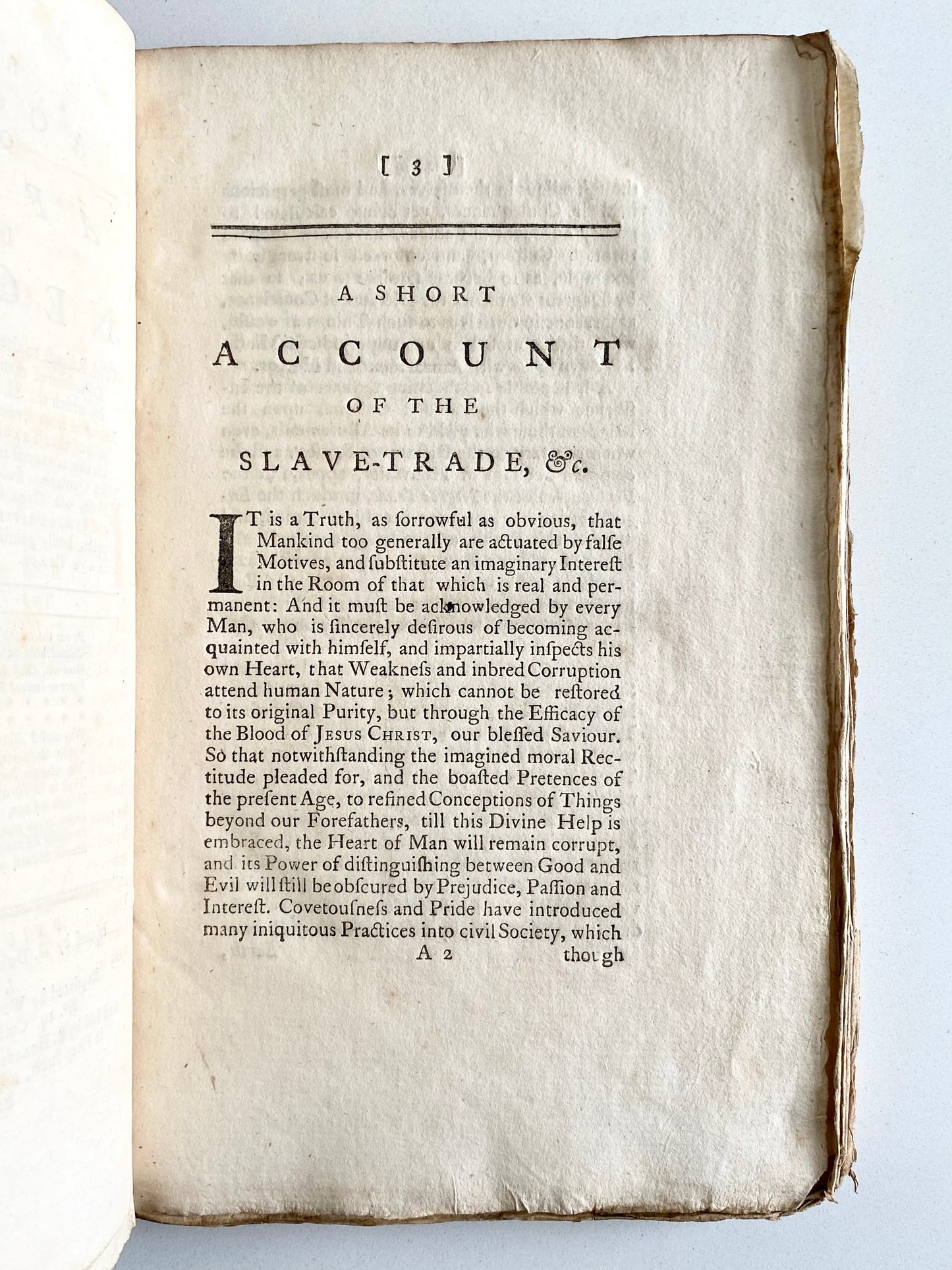 1768 ANTHONY BENEZET. Account of Slavery in New York during 1720's - Influenced Thomas Clarkson & William Wilberforce!