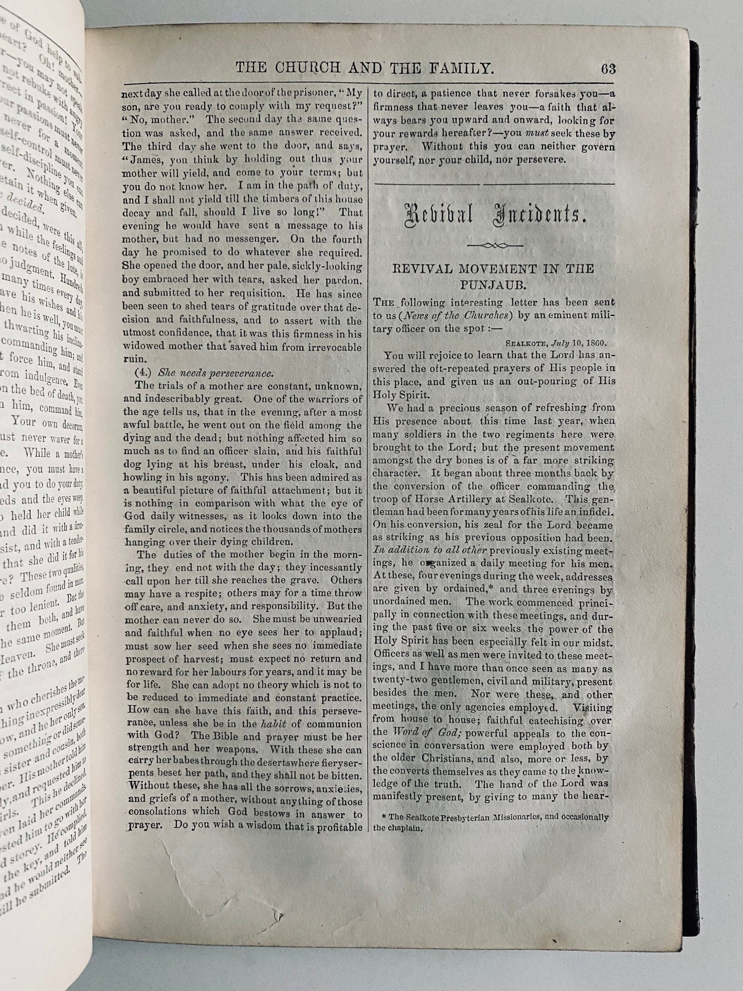 1860-61 HOME PIETY REVIVAL MAGAZINE. Superb 1859 Prayer Revival Periodical for the Family.