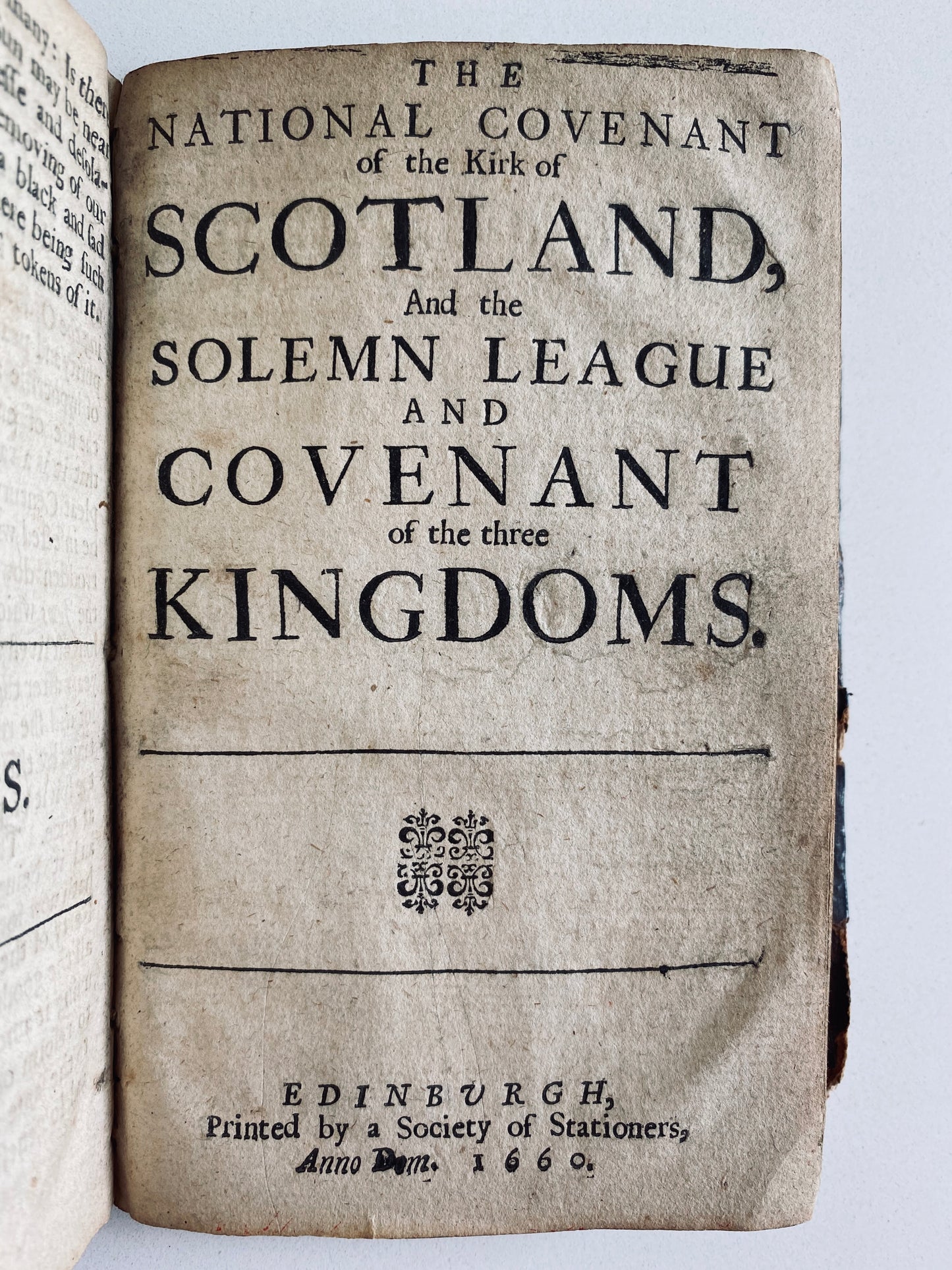 1660 SCOTTISH COVENANT. Four Important Works that Influenced Formation of United States!