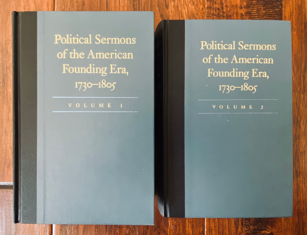 1730-1805. JOHN WITHERSPOON &c. Political Sermons of the Founding Era. 2vol. Rare Original Hardcover