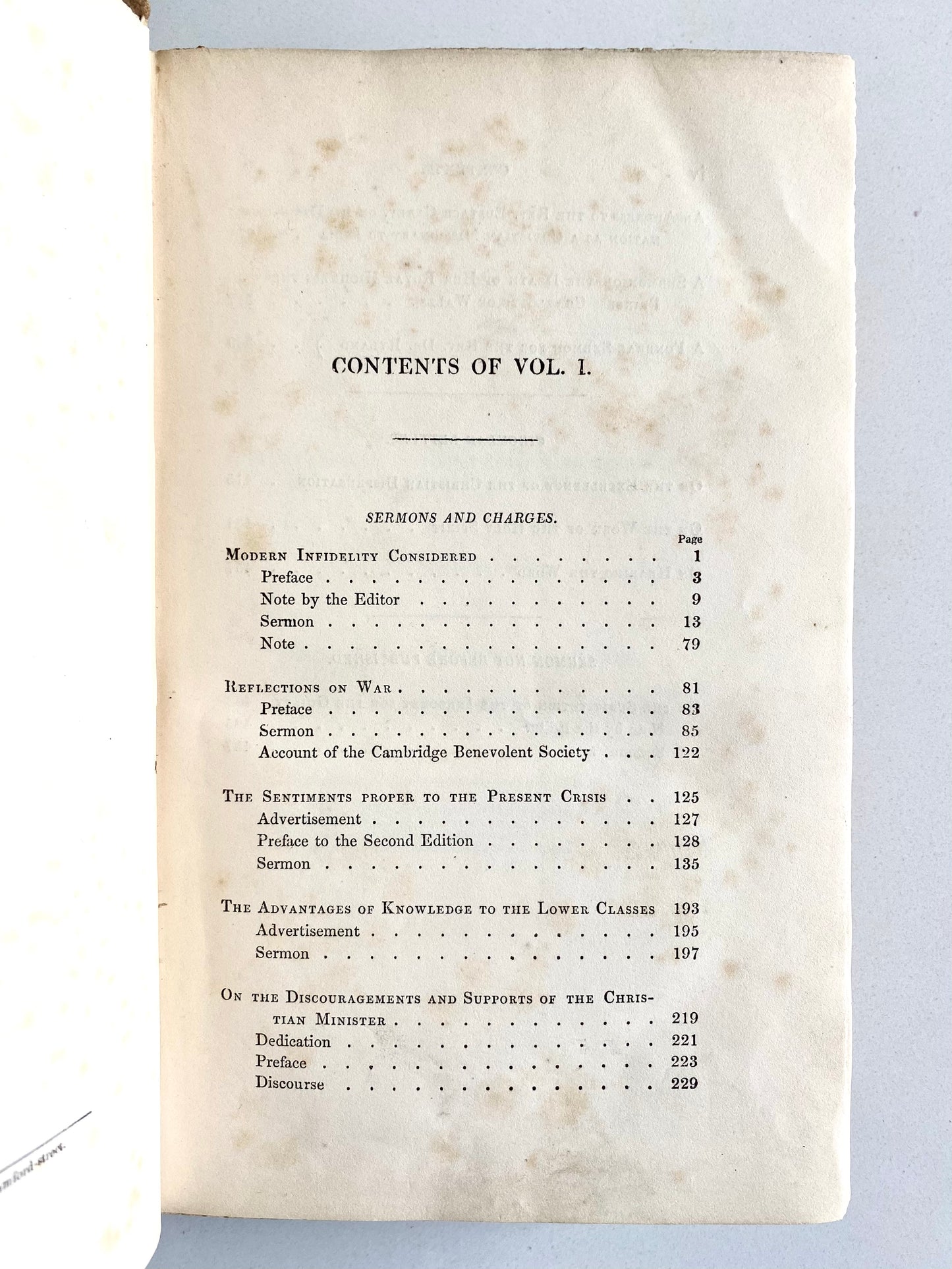 1853 ROBERT HALL. Reading Copy of the Works of Baptist Divine, Robert Hall. 4vols!