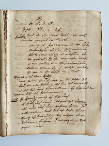 1750 CHRISTIAN FRIEDRICH SCHWARTZ. 400pp Unpublished Manuscript of the "Apostle to India."