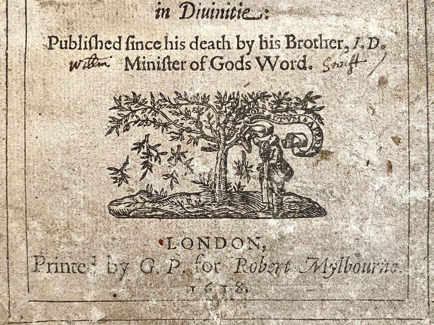 1618 DANIEL DYKE. Exposition of Philemon & The School of Affliction - Mayflower Provenance - Spurgeon Recommend!