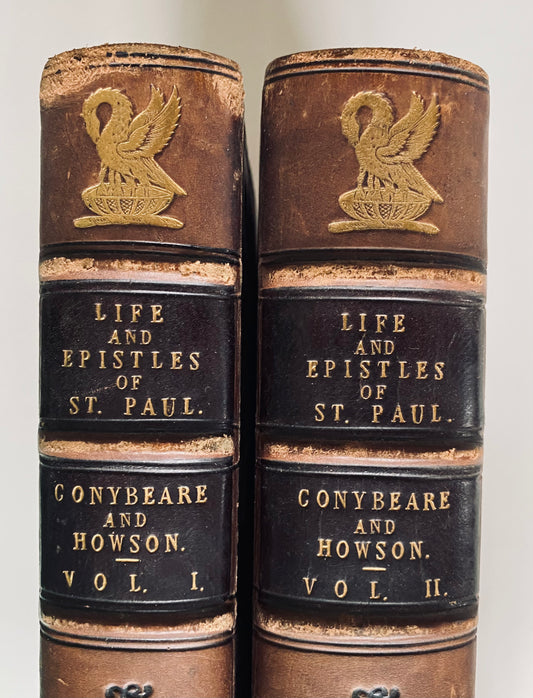 1865 CONYBEARE & HOWSON. The Life and Epistles of St. Paul. Spurgeon Recommended in Fine Binding.
