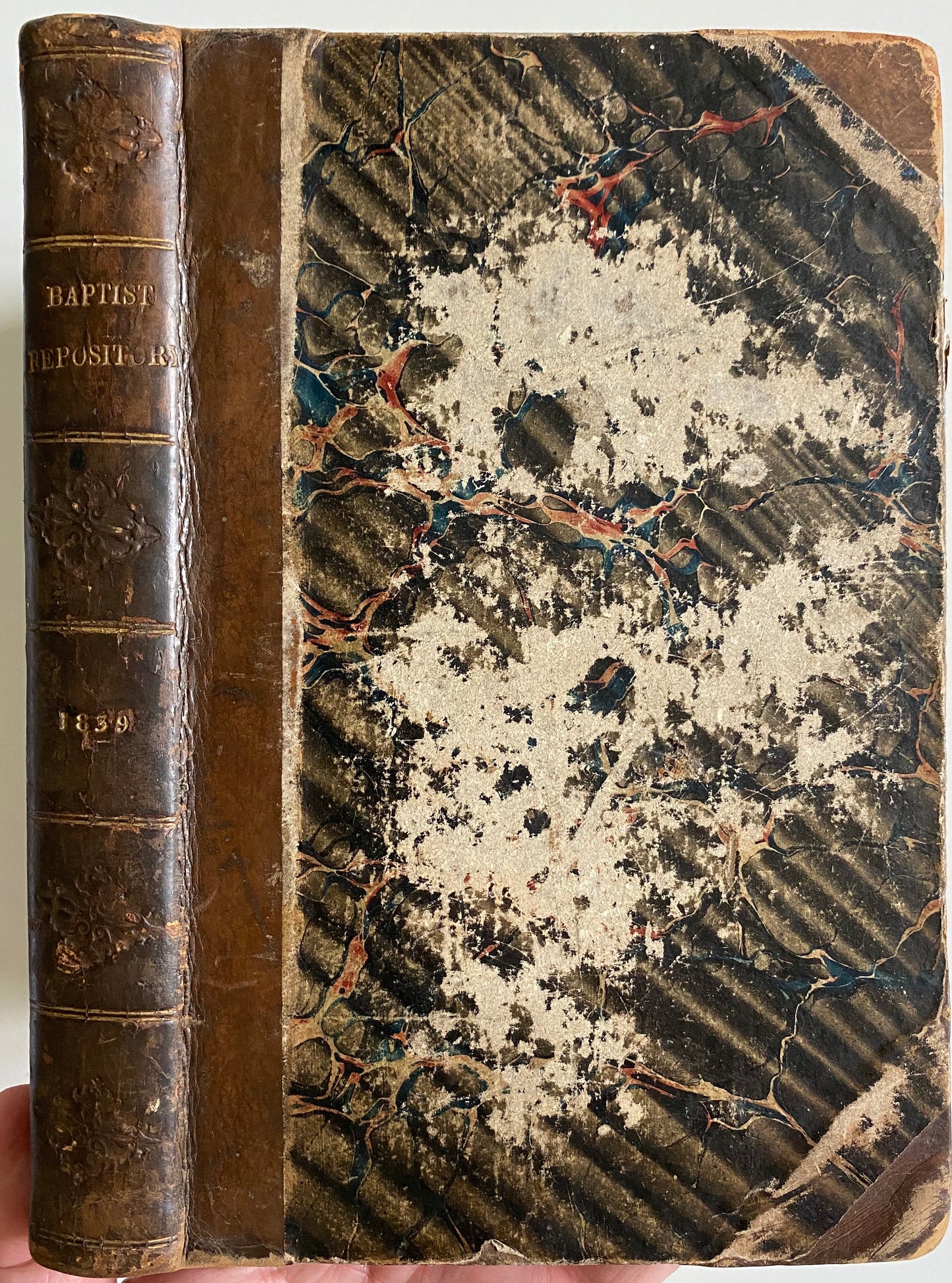 1839, 41, 43 BAPTIST MAGAZINE & MISSIONARY OBSERVER. Rare Assemblage of Three Years - Matching Bindings.