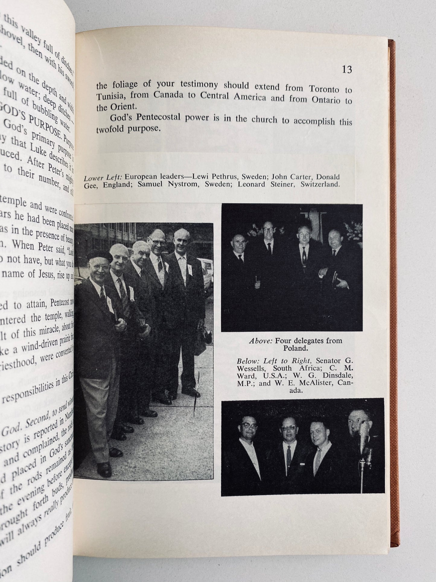 1958 PENTECOSTAL. Pentecostal World Conference Messages. Very Good!