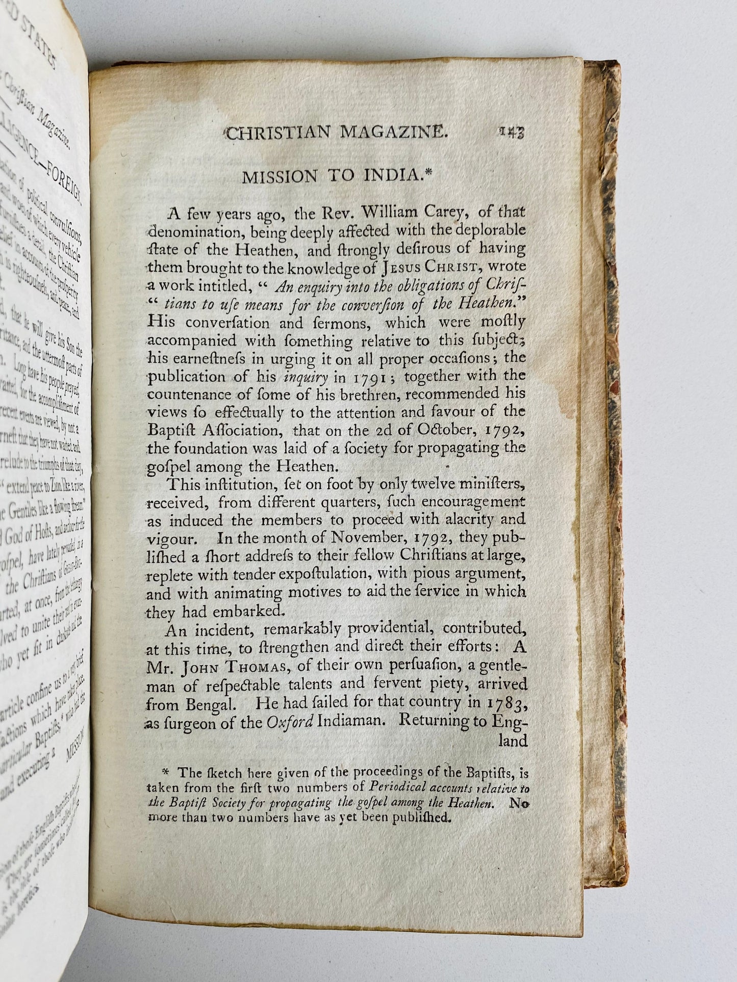 1796 GREAT AWAKENING. Important American Revivalist Periodical w/ Superb Provenance!