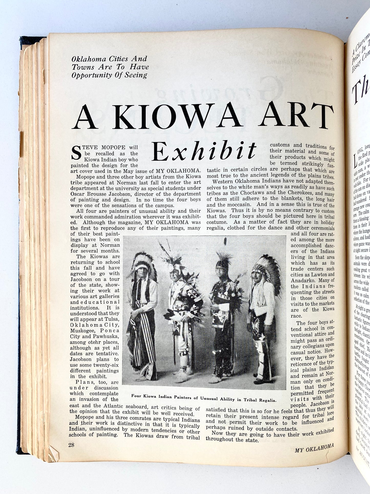 1927 MY OKLAHOMA. Scarce Early Oklahoma Magazine - Aggies, Sooners, Cotton, Poetry, Etc.