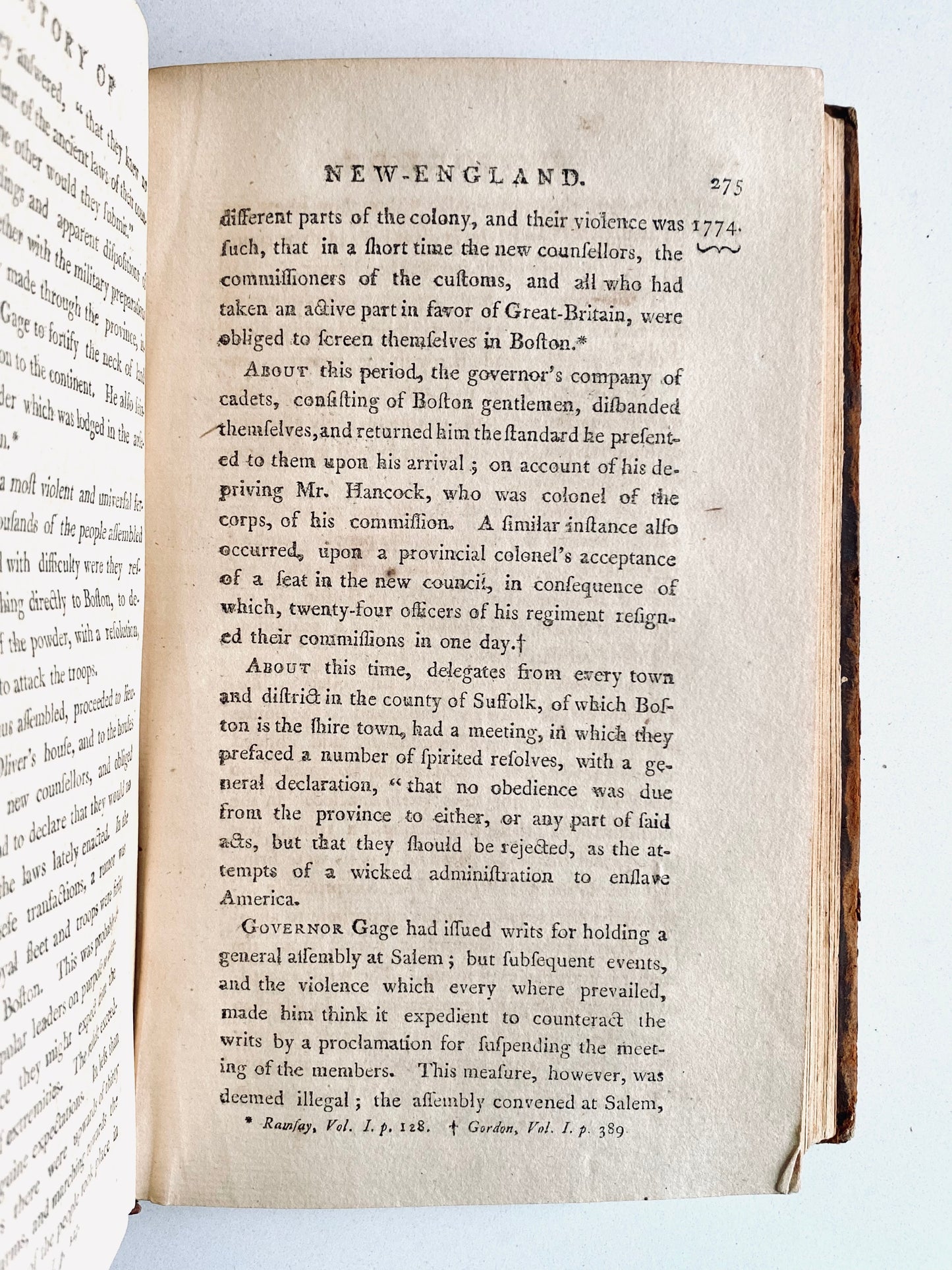 1799 HANNAH ADAMS. History of Revolutionary War - First Full-Time Female Author in America!