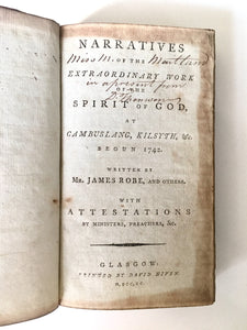 1790 JAMES ROBE. George Whitefield and the Kilsyth Revival of 1742. Rare