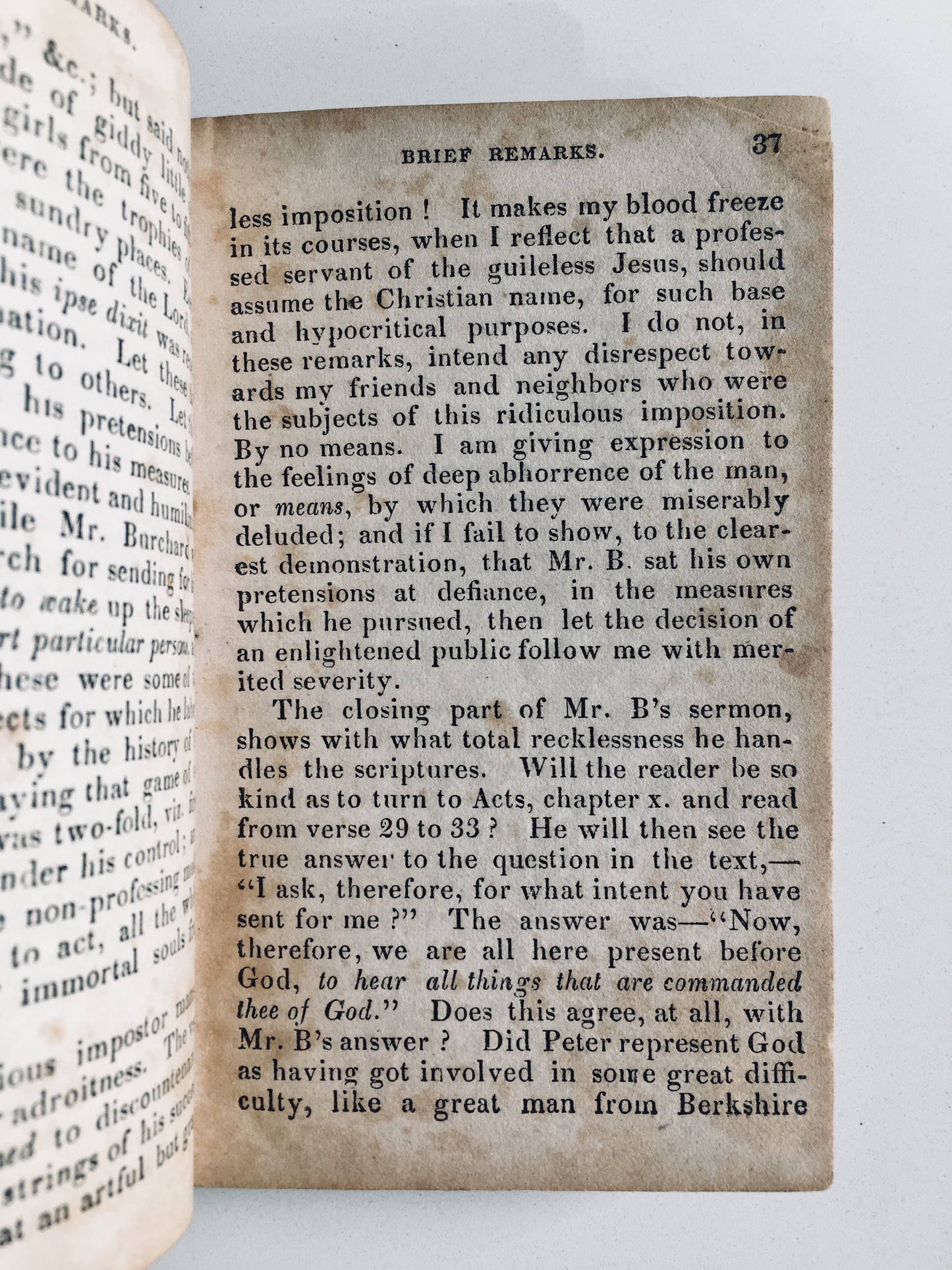 1835 JEDIDIAH BURCHARD. Critical of Radical Revivalist who Led Charles Finney to Christ. Rare