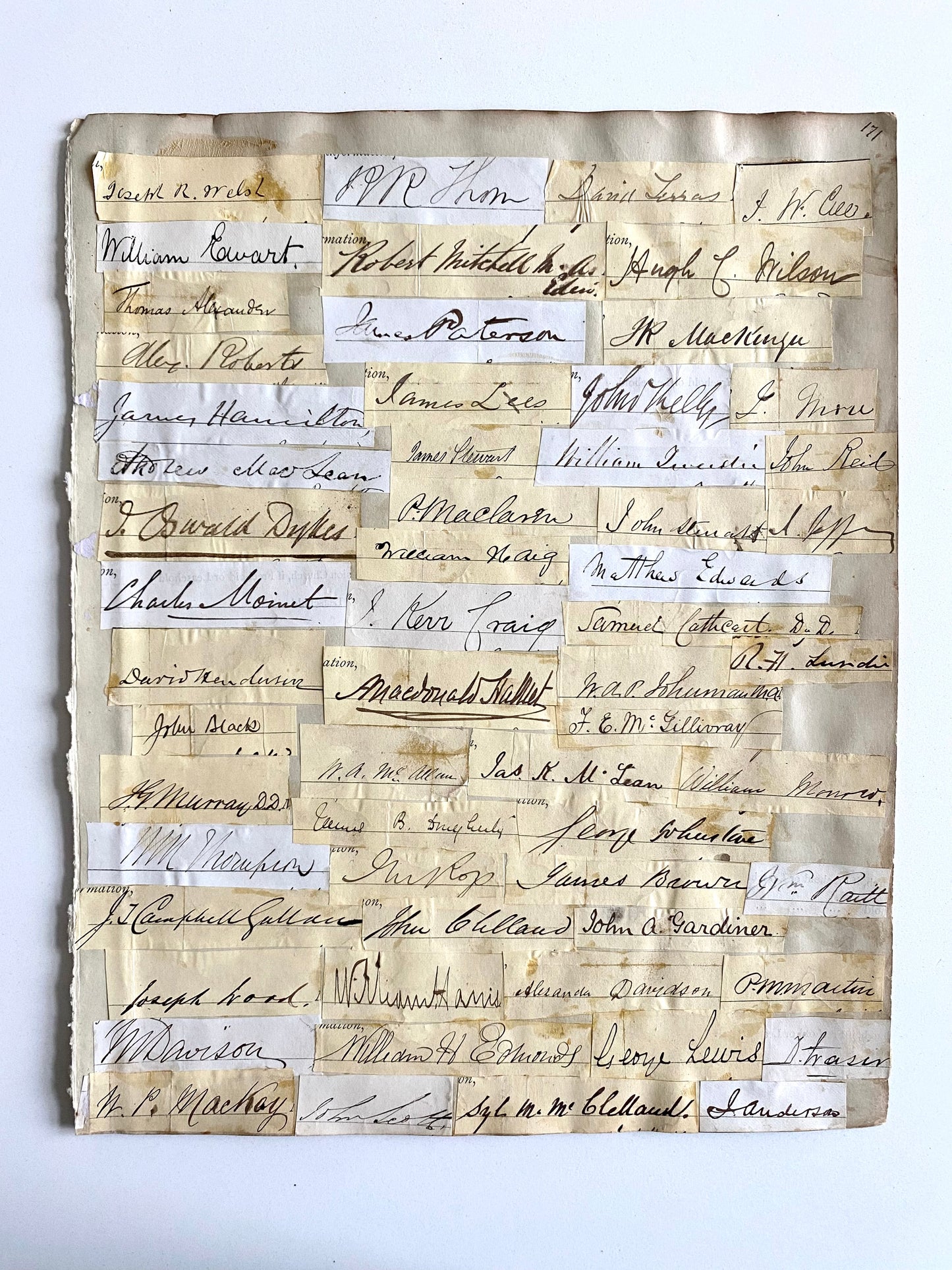 1840-1860 100+ Scottish and British Clergy Autographs - Alfred Edersheim, James Hamilton, &c.