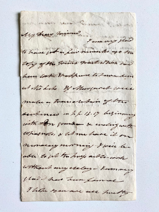 1828 WILLIAM ORME. Letter Written While Completing His Biography of Richard Baxter