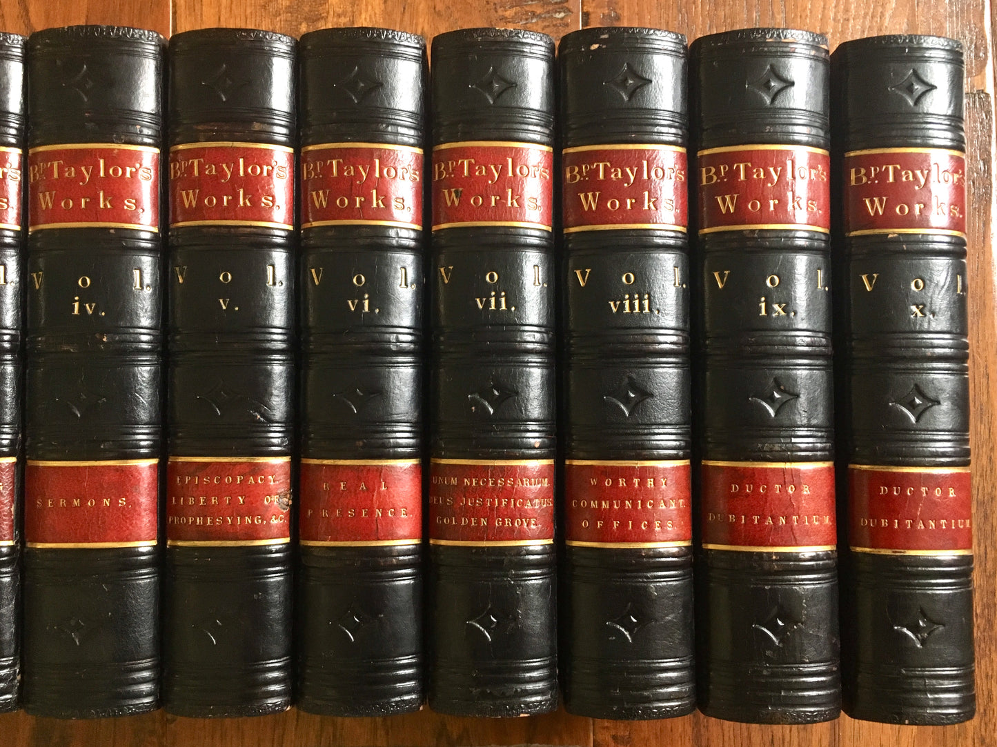 1859 JEREMY TAYLOR [b.1613]. The Complete Works in Ten Volumes. Stunning Bindings