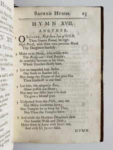 1743 JOHN CENNICK. Sacred Hymns for the Use of Religious Societies. First Edition Great Awakening Hymnal!