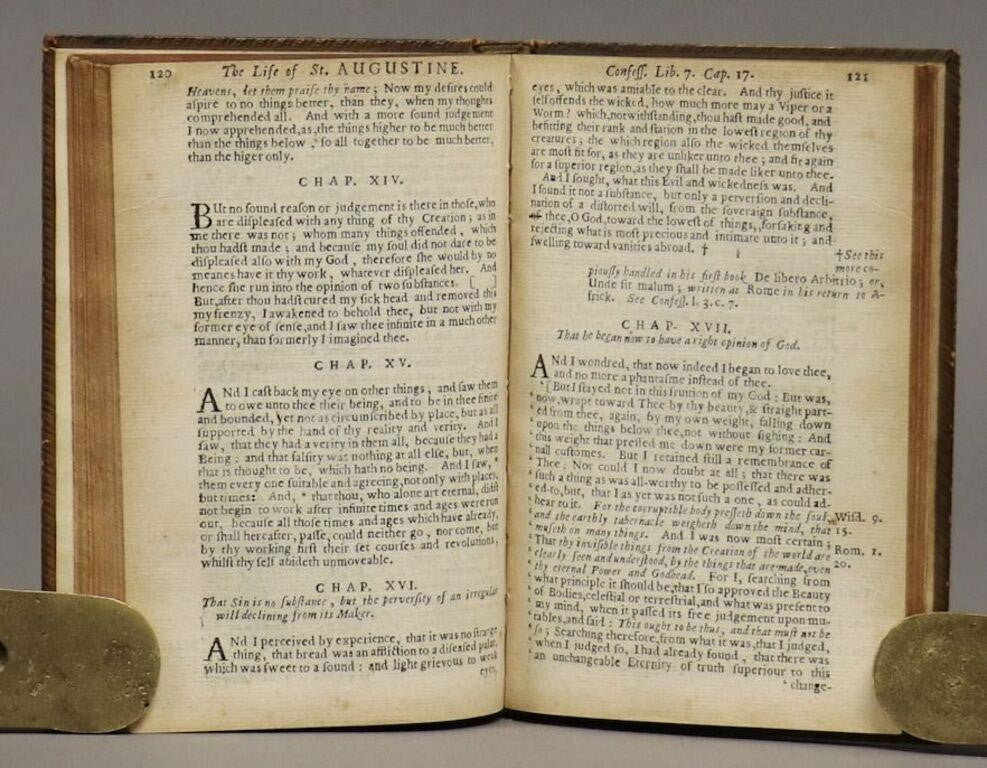 1660 AUGUSTINE. First Edition of His Life and New Translation of The Confessions. Rare!