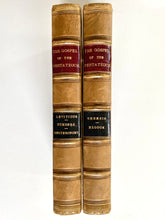 Load image into Gallery viewer, 1863 HENRY LAW. Four Works in Two Leather Volumes. Spurgeon Recommended Commentaries!