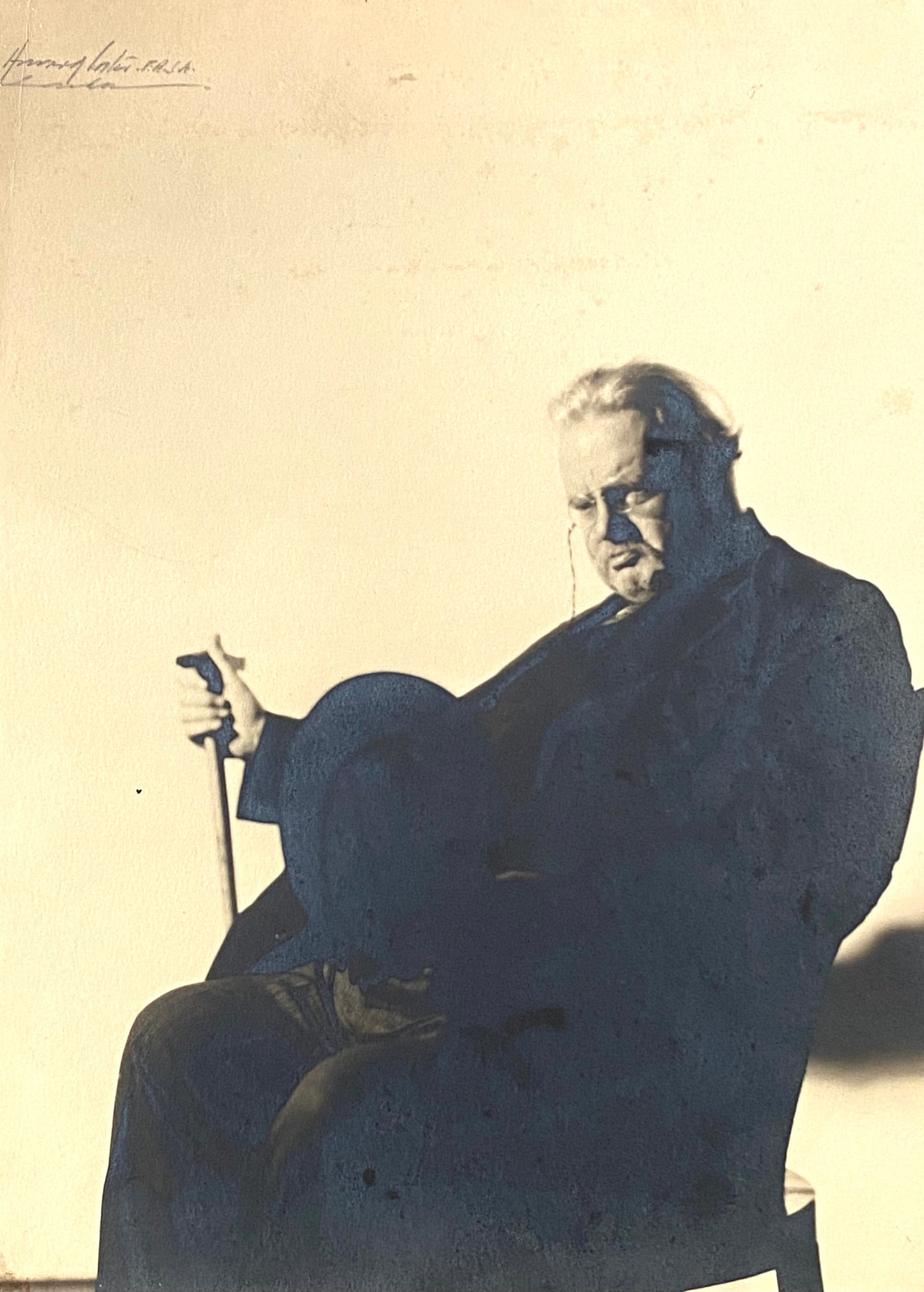 1934 G. K. CHESTERTON. Original Photograph by Famous Photographer, Howard Coster.