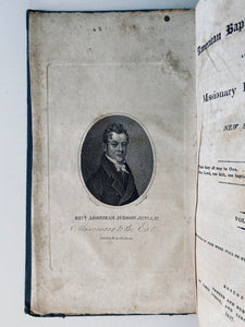 1817-1820 ADONIRAM JUDSON &c. First Three Years of American Baptist Missionary Magazine! Very Rare!