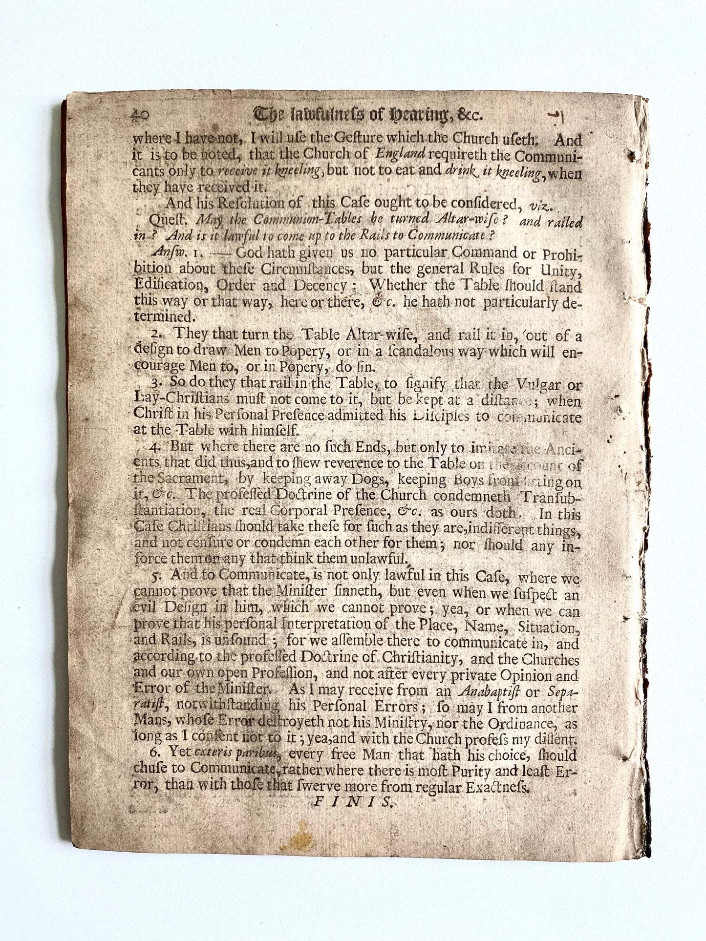 1683 JOHN ROBINSON. Rare Father of the Pilgrims on the Importance of Religious Toleration and Liberality!