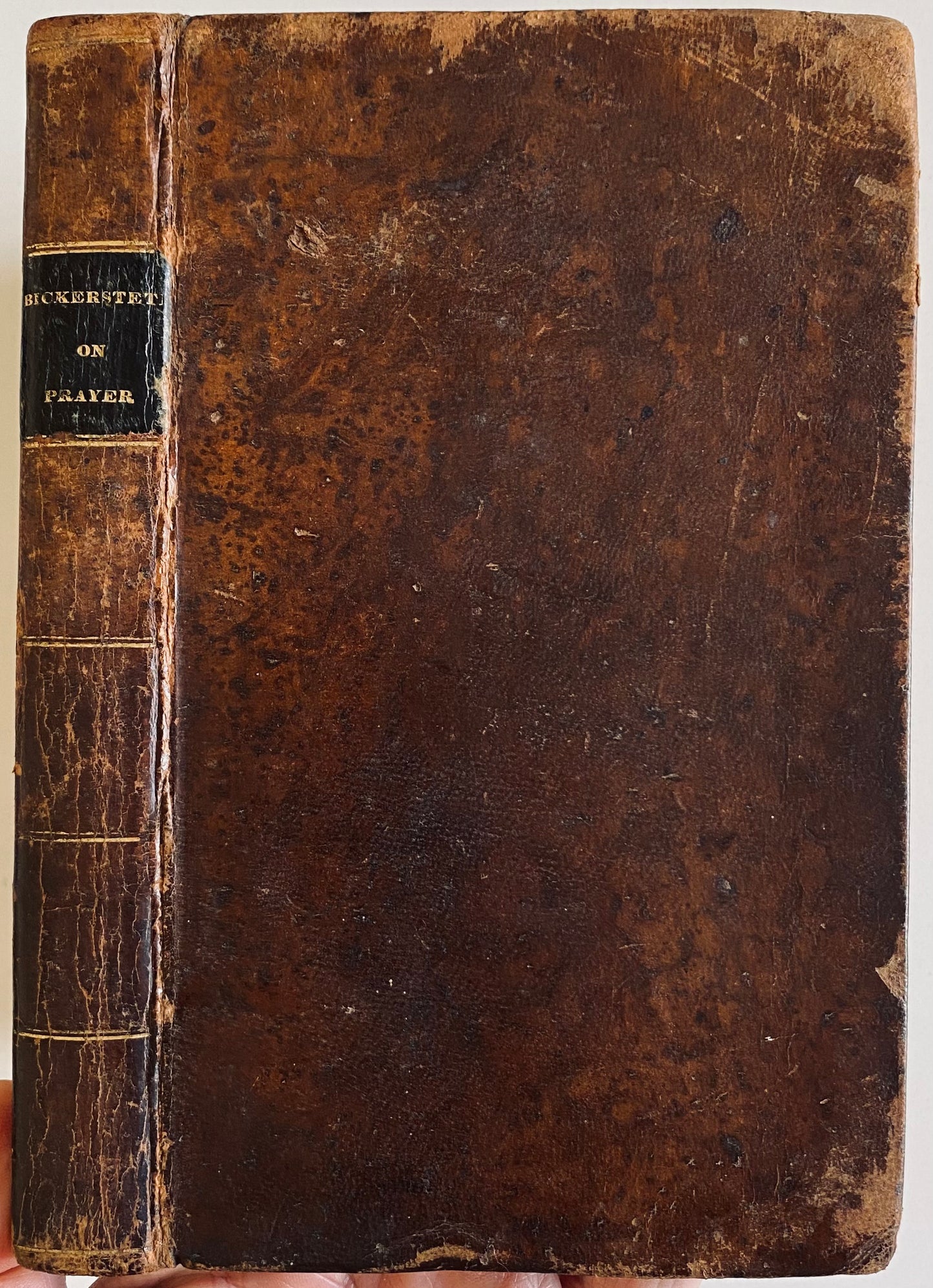 1828 EDWARD BICKERSTETH. A Treatise on Prayer. Superb Work in Full Leather.