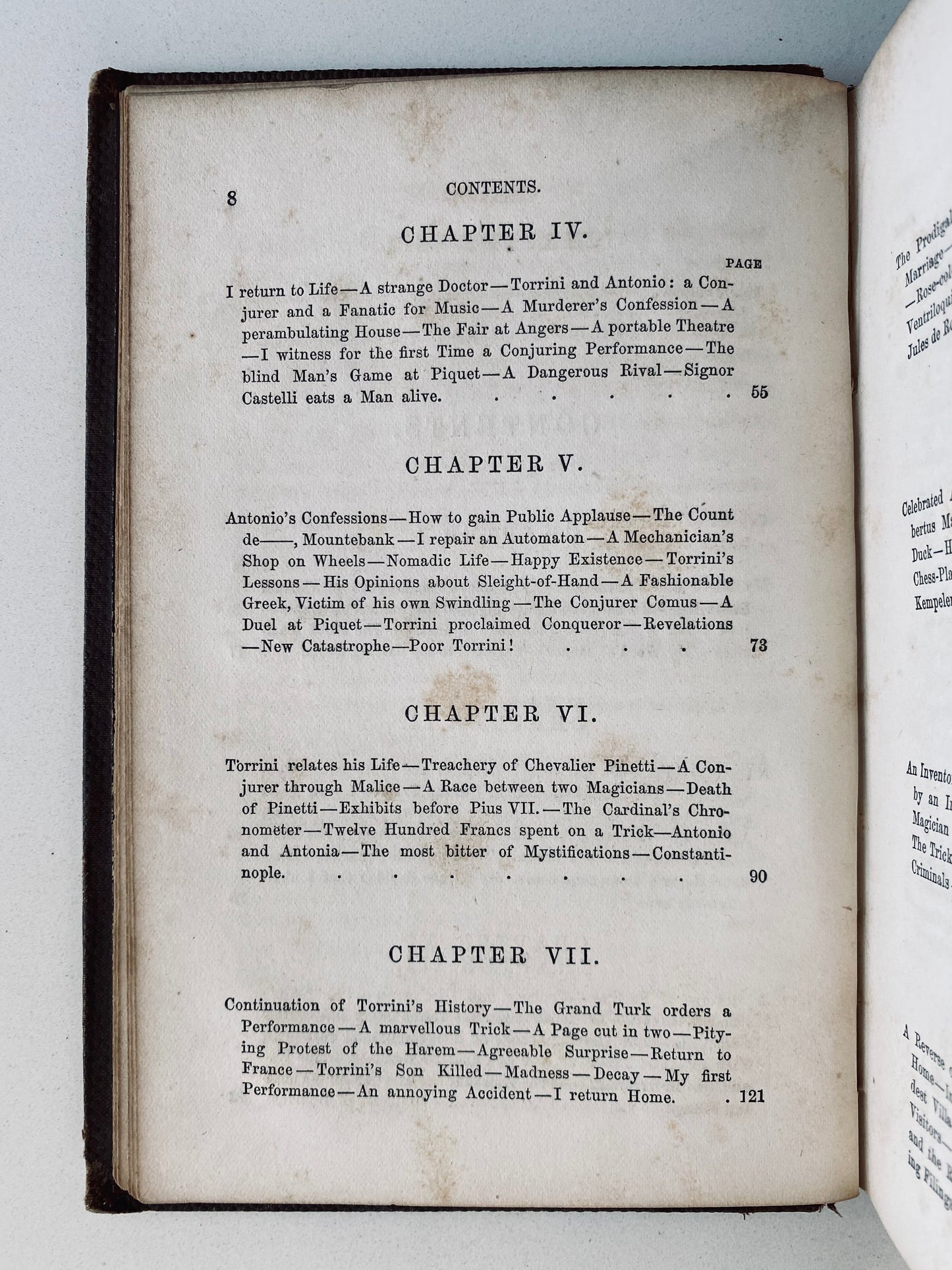 1859 HARRY HOUDINI. Rare Memoirs of Houdini's Namesake, French Conjurer, Robert-Houdin.