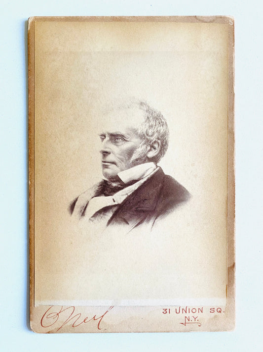 1880 JOHN NELSON DARBY. Rare Cabinet Cart of the Father of Premillennialism