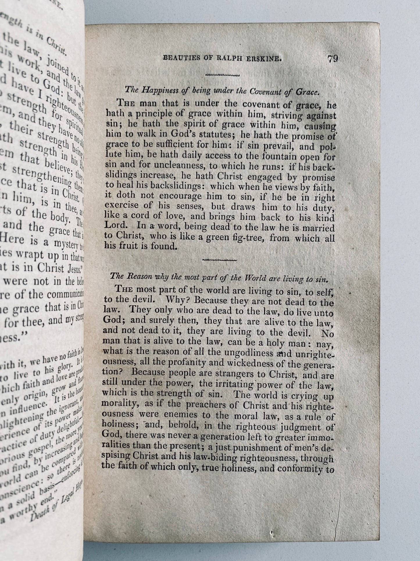 1824 RALPH ERSKINE. Scottish Doctrinal and Experimental Sermons. Whitefield Scottish Revival of 1742