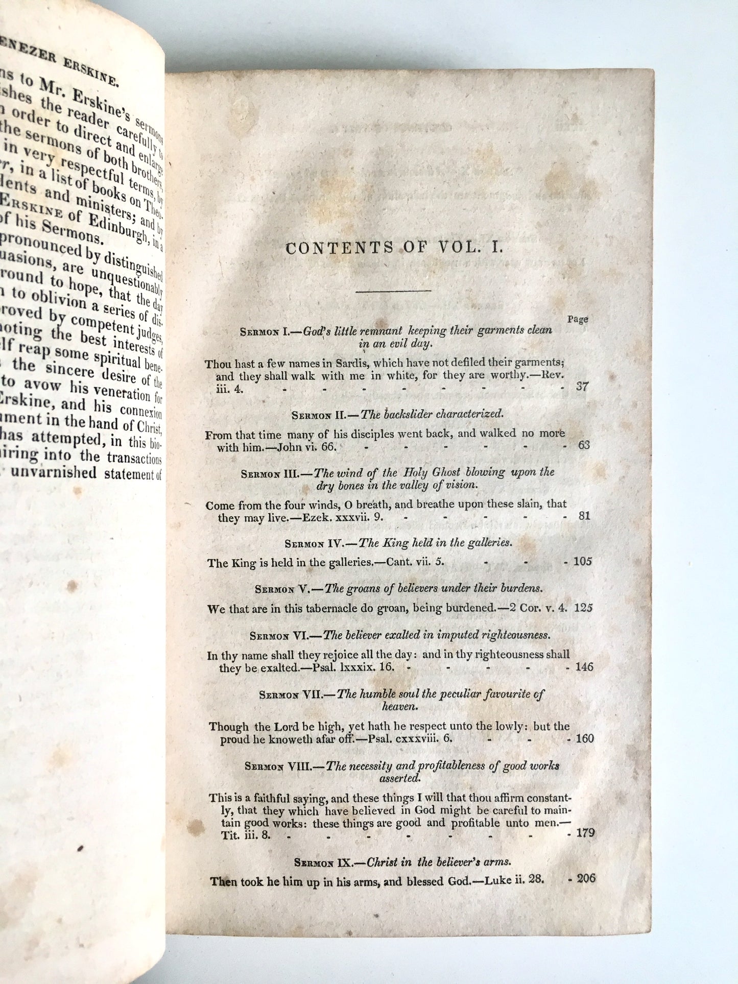 1836 EBENEZER ERSKINE [1680-1754]. The Whole Works of Scottish Presbyterian, Ebenezer Erskine