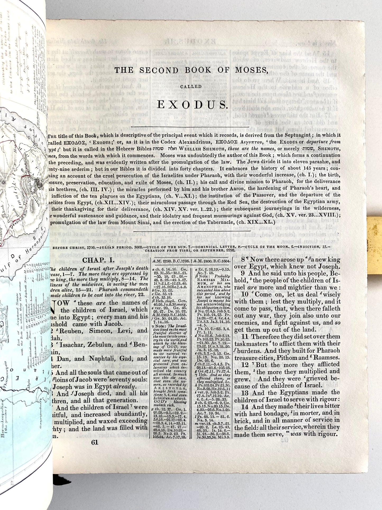 1846 FINE BINDING BIBLE. The Holy Bible with Parallel Passages, Explanatory Notes, etc., Superb Binding.