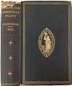 1890 C. H. SPURGEON. Metropolitan Tabernacle Pulpit - Inscribed by Mrs. Spurgeon.