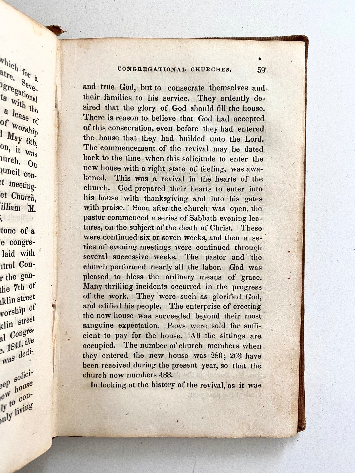 Copy of 1843 MARTIN MOORE. Boston Revival of 1842 with a History of Revival in that City. Rare!