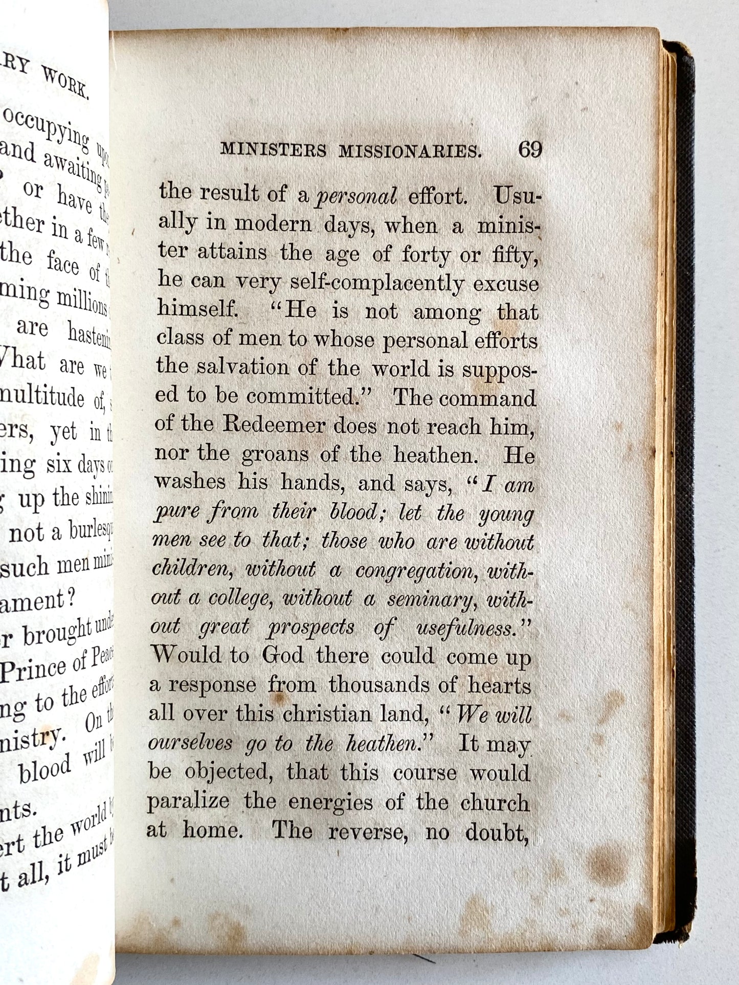 1856 W. SLAUGHTER. The Missionary Work. Rare Work on Missions Owned Civil War Chaplain.