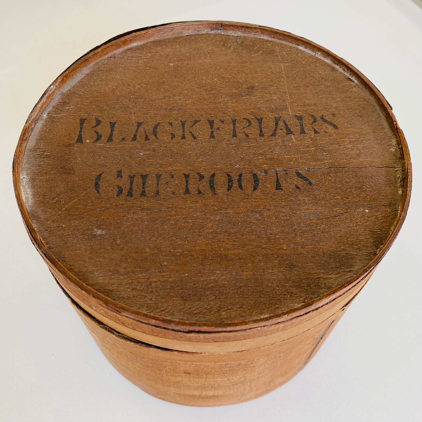 1910-1920 G. K. CHESTERTON. Vintage Wooden Cigar Box of Blackfriars Cheroots from Chesterton Estate