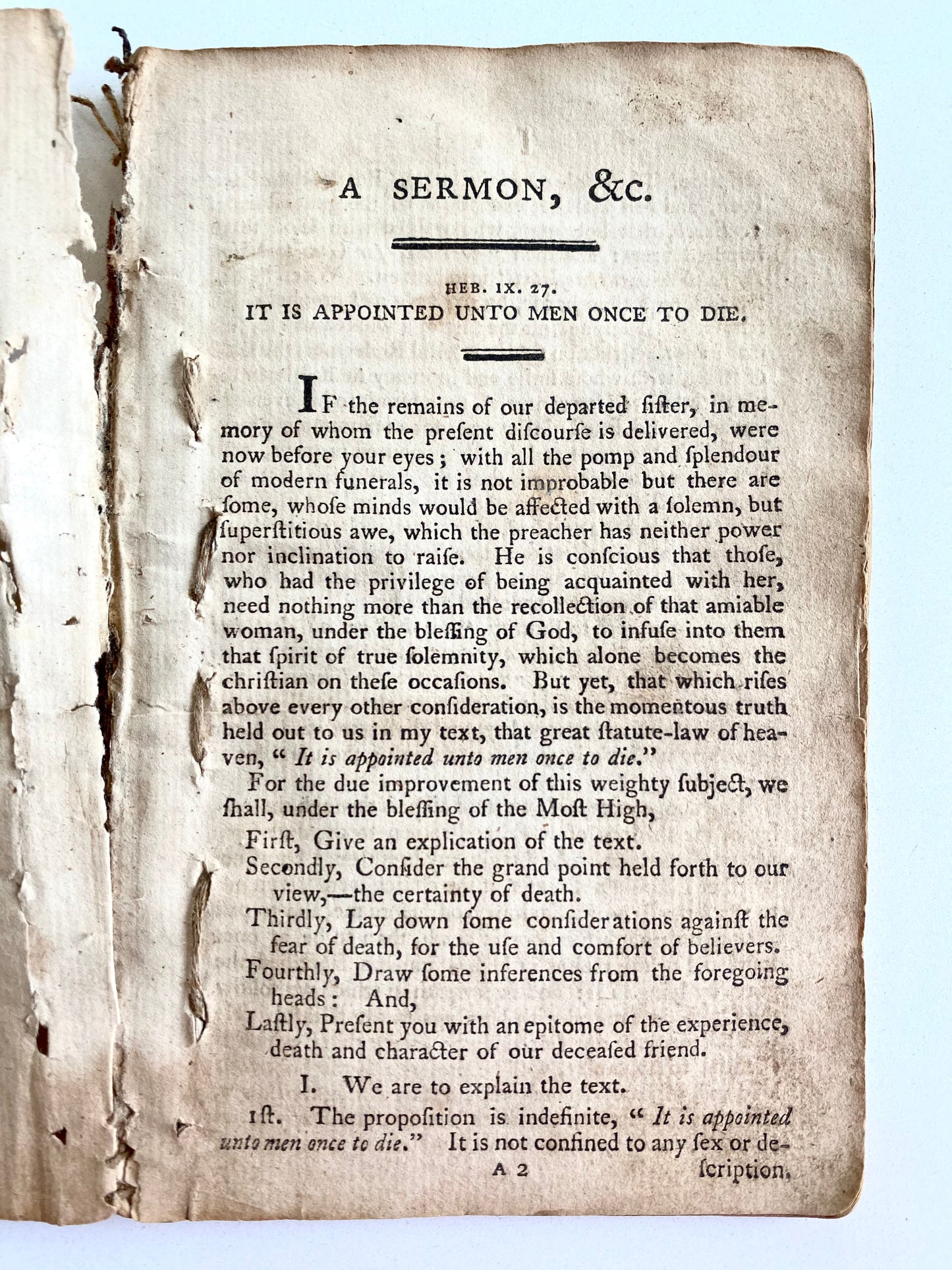 1795 THOMAS COKE. Rare First Edition Funeral Sermon of Hester Ann Rogers with Her Writings!