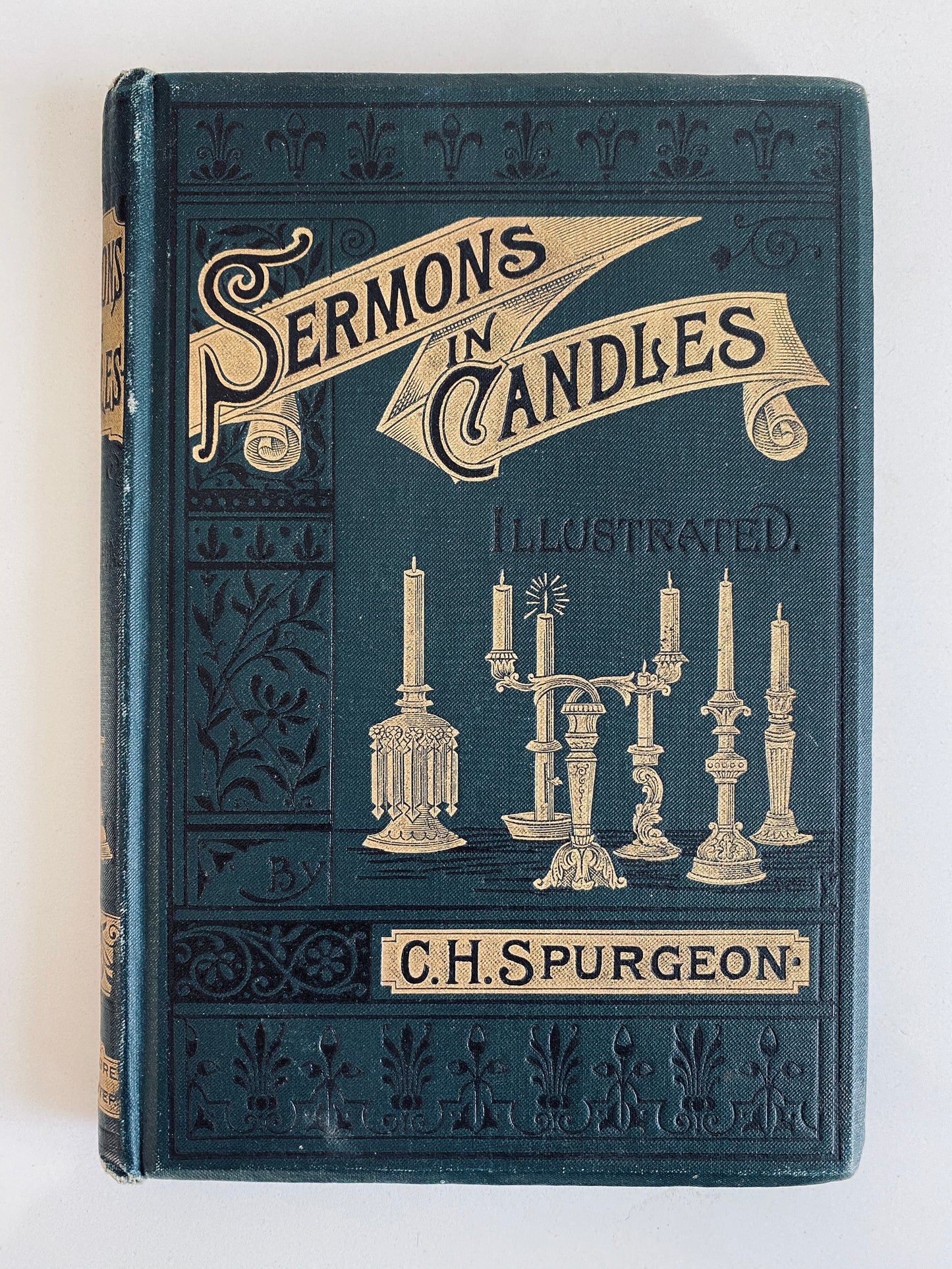 1891 C. H. SPURGEON. Sermons in Candles. Fine Victorian Binding. Second Edition.