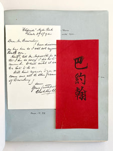 1840-1915 AUTOGRAPH MISSIONARY ALBUM. China Inland Mission, Robert Moffat, Katharine Bushnell, etc.